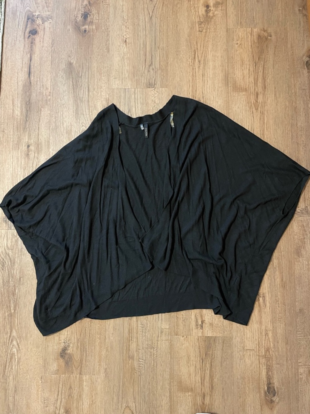 Maurices Black Dolman Sleeve Kimono